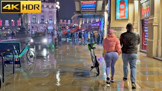 London Night Walk - Summer 2023 | 4k HDR Walking Tour