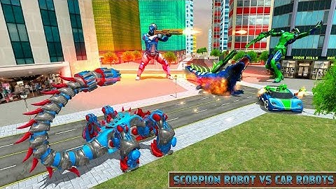 Scorpion Robot Transforming | Robot Shooting Game | Chari Games