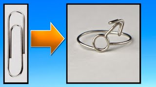 Male Symbol Paperclip Ring Jewelry Making Tutorial