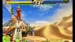 Capcom vs Snk 2 millionaire fighting 2001on nulldc dreamcast emulator