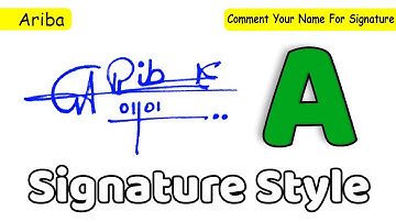 ✔️ Ariba Name Signature Style Request Done