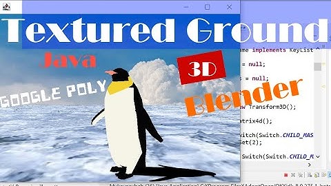 Java 3D: How to Create the Simplest Textured Ground in Blender and Import It (with SRC)