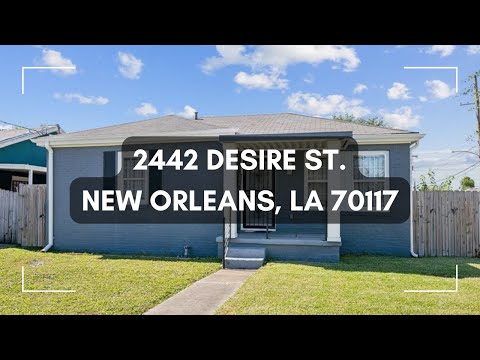 2442 Desire St., New Orleans, LA home video tour
