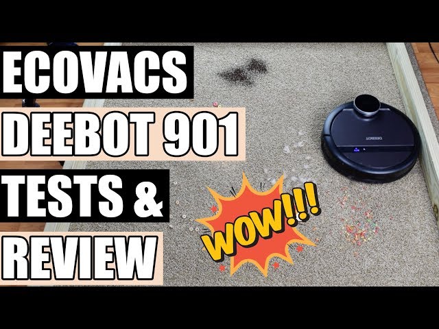 ECOVACS DEEBOT 900 / 901 Robotic Vacuum Cleaner TESTS & REVIEW  