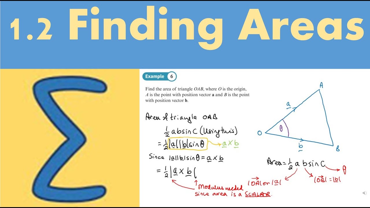 1.2 Finding Areas (FP1 - Chapter 1: Vectors) - YouTube