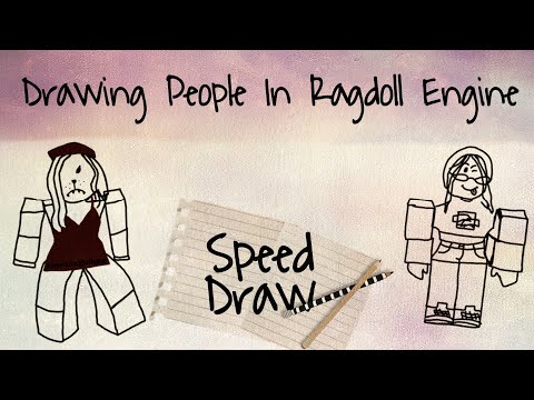 Drawing People In Ragdoll Engine Speed Draw Roblox Kawaii X Guinea Youtube - girl drawing gross things roblox guess my drawing