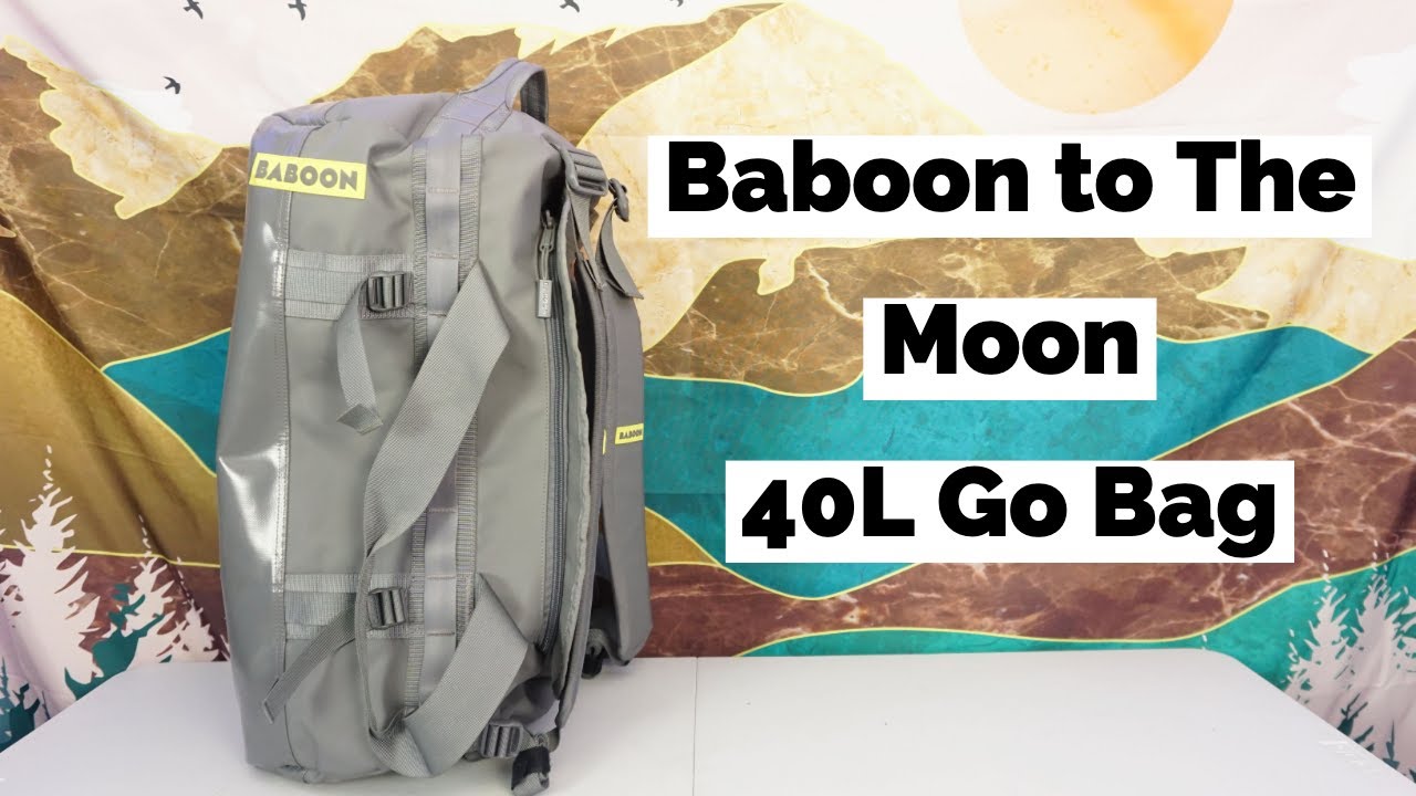 Baboon to the Moon GoBag Small 40L Review  Is it Actually Good Or just  Colorful  YouTube