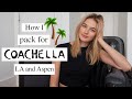 Super Organized Coachella Pack With Me | Palm Springs, LA, Aspen, & Texas | Sanne Vloet