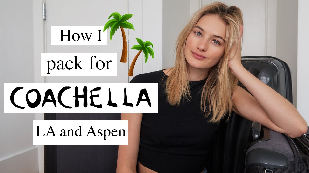 Super Organized Coachella Pack With Me | Palm Springs, LA, Aspen, & Texas | Sanne Vloet