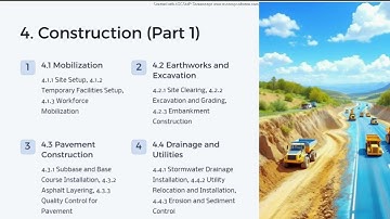 Part 2 :"Mastering Work Breakdown Structure (WBS) for Highway Projects: A Step-by-Step Guide"