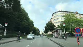 Driving through Brussels, Belgium