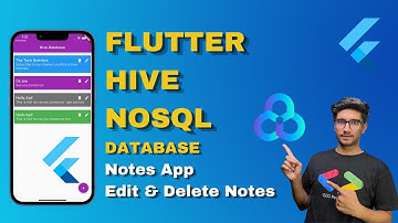 Flutter Hive Database CRUD Operation || Notes App Edit and Delete Data