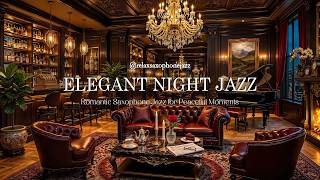 Golden Hour Jazz Lounge | Romantic Saxophone Jazz & Elegant Night Bar Ambience for Peaceful Moments