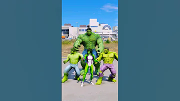 GTA V : HULK VS SHE HULK SUPERHERO BATTLE 🔥 #shorts #gta5