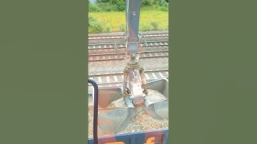 A Fuchs RHL360F unloading aggregates from a train. #terexfuchs #materialhandler #aggregates