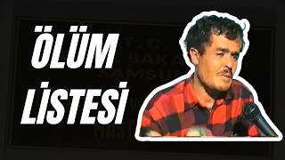 Ölüm Li̇stesi̇ Tenceredeki̇ Ölüm Plani