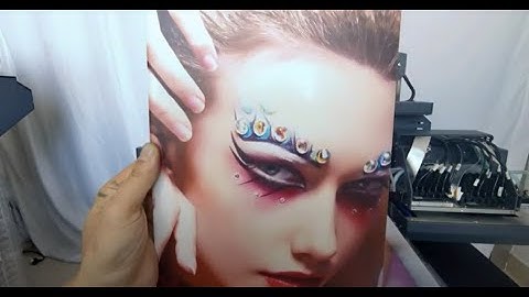 Step 10 Print on light material with color ink of Focus Combo Jet A3 plus UV flatbed printer