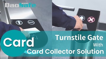 Card Collector---Daosafe Tripod Turnstile DS112 with Card Collector Solution