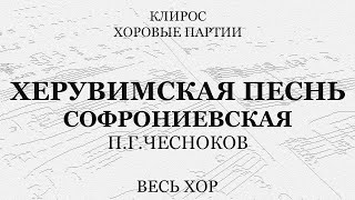 П.г.чесноков. Херувимская Песнь Софрониевская. Весь Хор