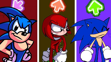 FNF Character Test  Gameplay VS Playground | VS Sonic Sayys | VS Knucles   | VS Sonic SMW