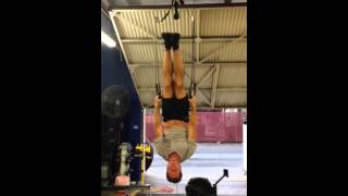 Longest time hanging upside down on rings