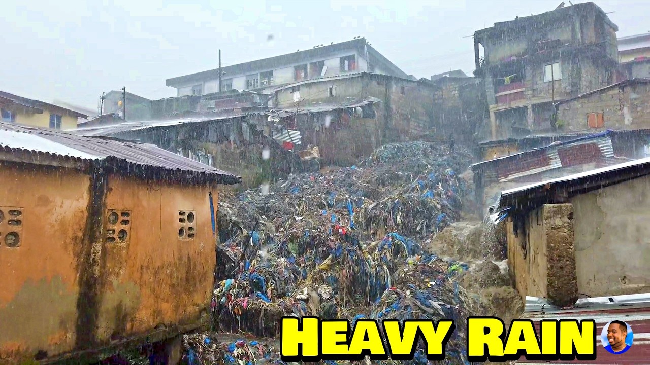 THE FALL OF HEAVY RAIN 🇸🇱 SLUM COMMUNITY - VLog 2025 - Explore With Triple-A