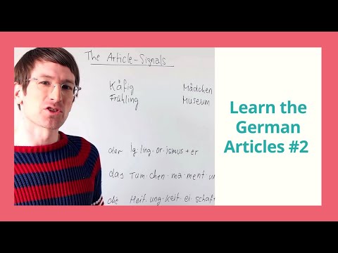 A1-B1 German Grammar Course | Day 01-Article Signals