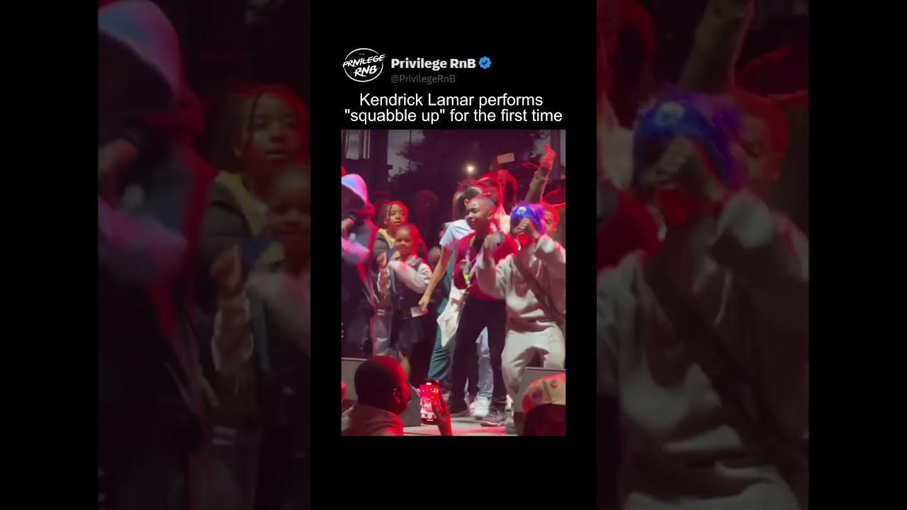 Kendrick Lamar Performs Squabble Up For The First Time