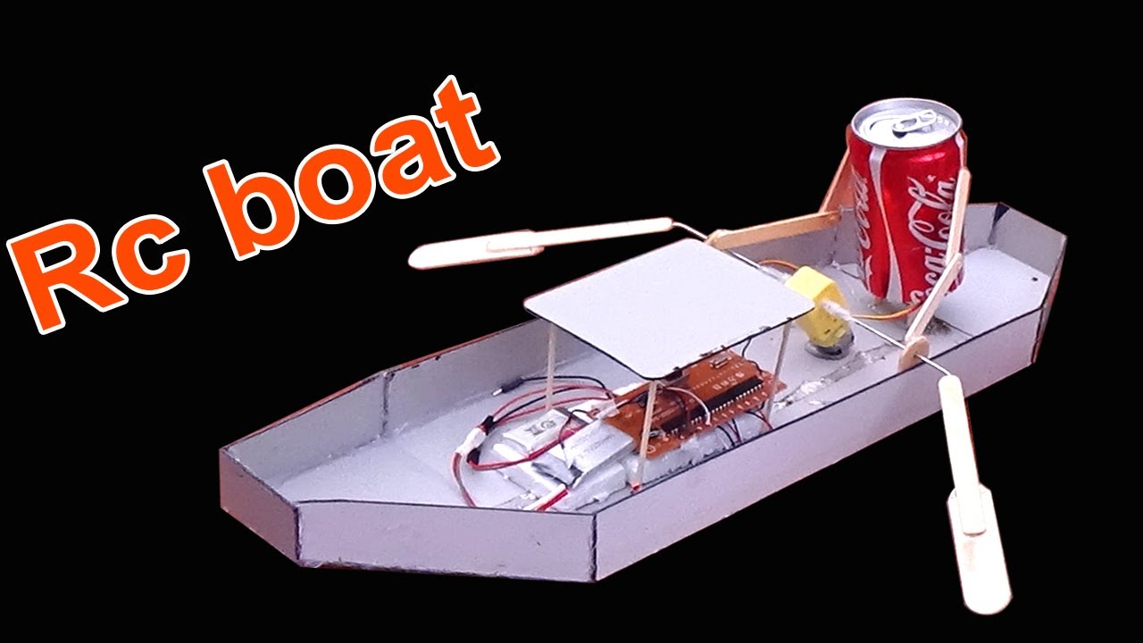 How to Make a Boat - Homemade RC boat Simple and Easy 