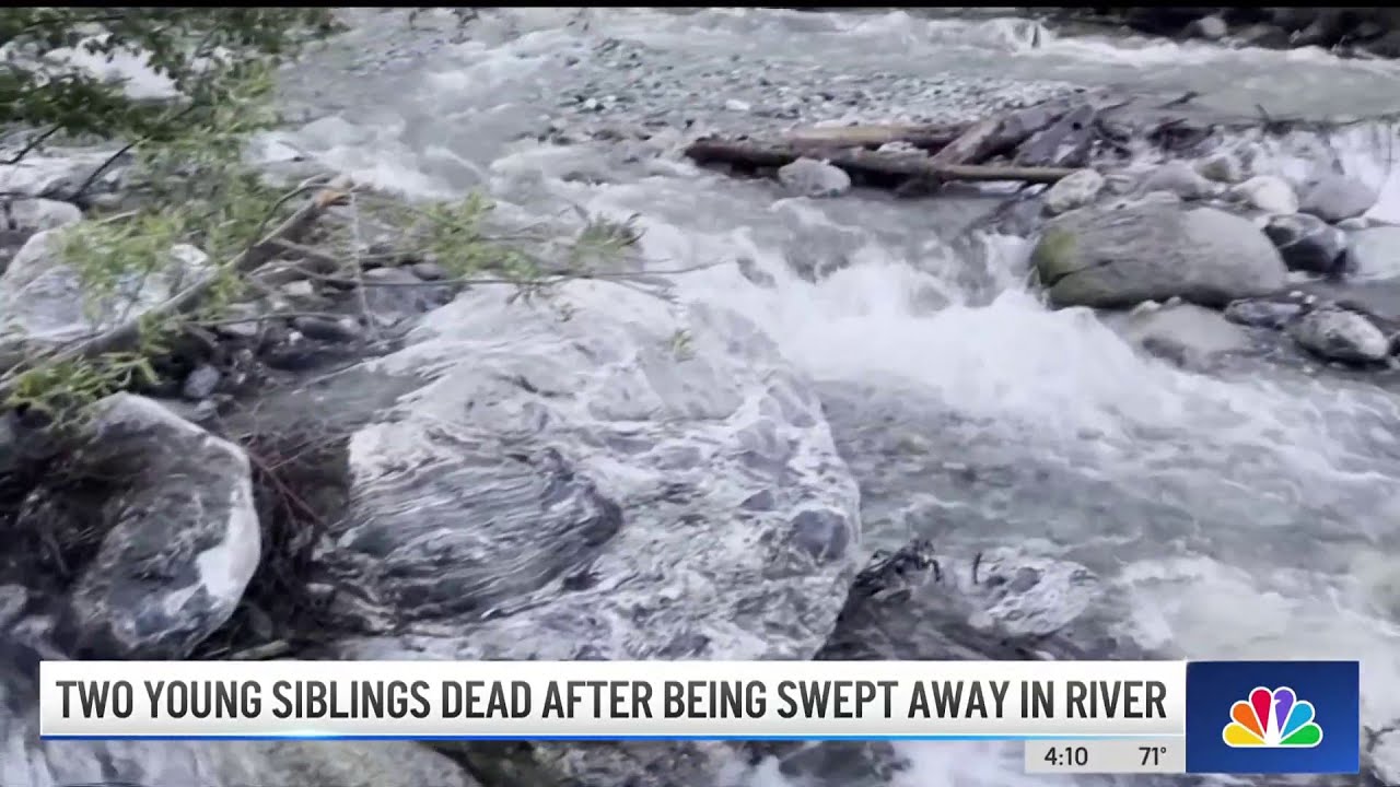 2 young siblings dead after bring swept away in river - YouTube