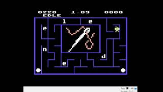 Commodore 64, Emulated, Alphabet Zoo, Level 4, Game 2, Uppercase, 550 points