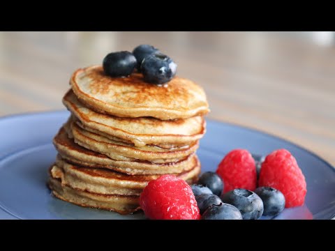 SUB) Quinoa Oatmeal Pancakes Recipe / 누구나 할 수 있는 쉽고 간단한 퀴노아 오트밀 팬케이크 레시피