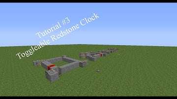 Minecraft Tutorial-Toggleable Redstone Clock