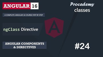#24 ngClass-richtlijn | Angular-componenten en -richtlijnen | Een complete Angular-cursus