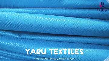 3D embossed microfiber fabric