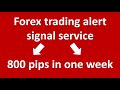 800 pips in 1 week. Join this easy trading signal alert service and see trading strategies used