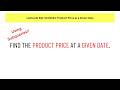 #SQL Leetcode SQL 50 #34: 1164: Product Price at a Given Date.