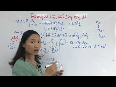 Video: Tỷ lệ nồng độ đo lường cái gì?