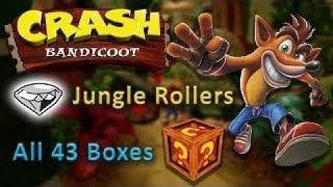 Crash Bandicoot Jungle Roller 100% (Walkthrough Part 2: Crash Secrets boxes) Must Watch!