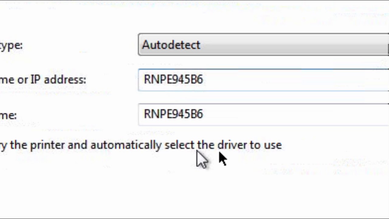 Adding Printer By Hostname YouTube