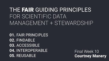 FAIR Principles Presentation Week 10 - Discussion