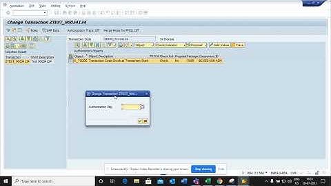 Adding authorization object to the custom tcode in SU24