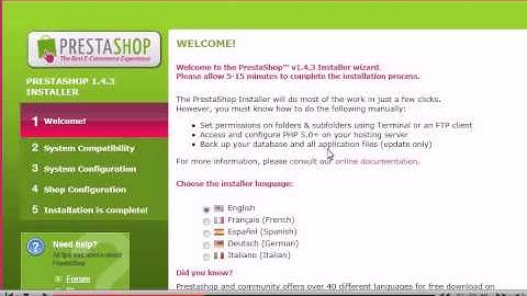 How to download and install PrestaShop