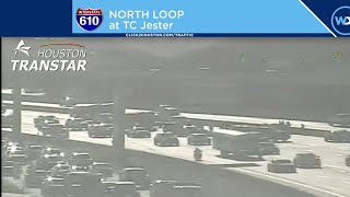 Crash on 610 North Loop near T.C. Jester