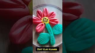 Easy soft clay flower making for kids/ soft clay craft ideas #claycraft #kidscraft #easyart