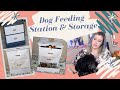 DIY 2 in 1 Dog Feeding Station With Storage