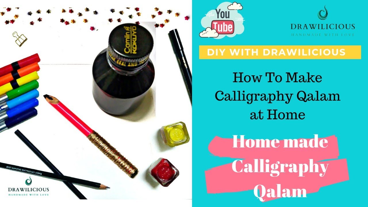 Crafting Magic Tutorial: Creating a Homemade Qalam with Just a Pencil!✏️✨| 