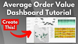 Average Order Value Power BI Dashboard | Data Analyst Project | Power BI Tutorial for Beginners