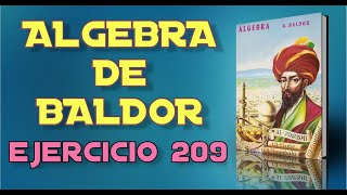 Famous Algebra de Baldor Desde Cero - Ejercicio 209 Wealth