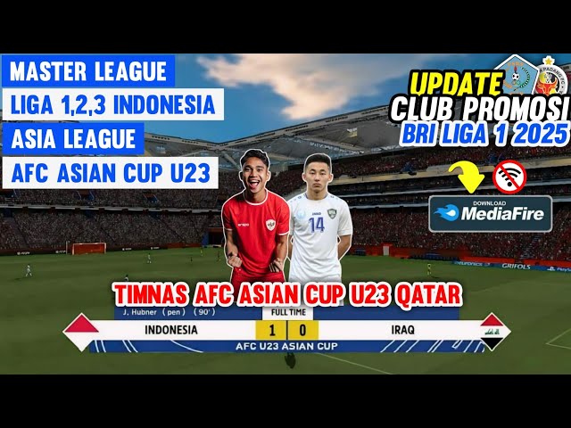 Timnas🇮🇩 AFC ASIAN CUP U23 + Full Liga Indonesia🔥 Game Bola OFFLINE Android Terbaik 2024 Grafik HD class=
